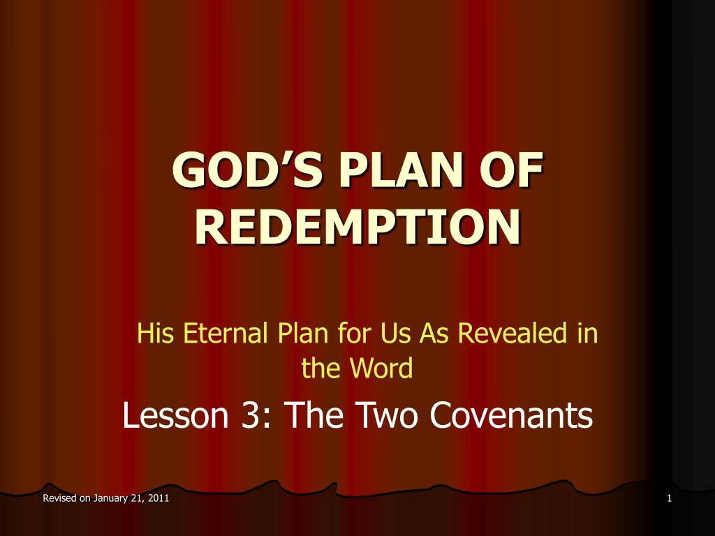 PPT - GOD’S PLAN OF REDEMPTION PowerPoint Presentation, free download ...