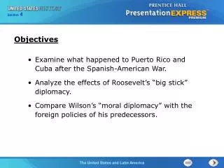 Examine what happened to Puerto Rico and Cuba after the Spanish-American War.