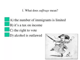 1. What does suffrage mean?