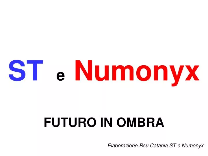 st e numonyx futuro in ombra elaborazione rsu catania st e numonyx