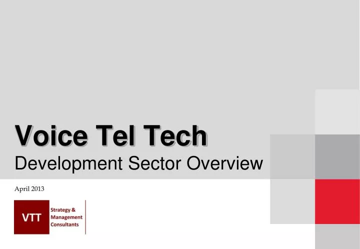 voice tel tech development sector overview