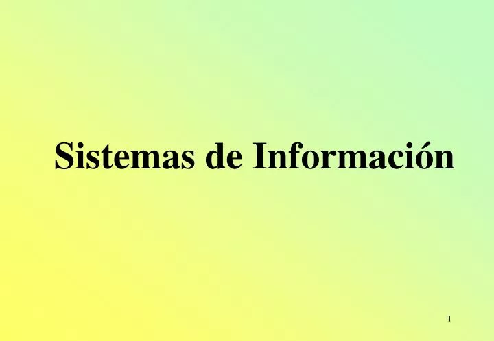 sistemas de informaci n