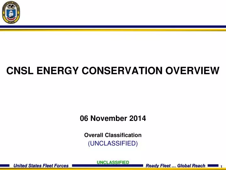 cnsl energy conservation overview