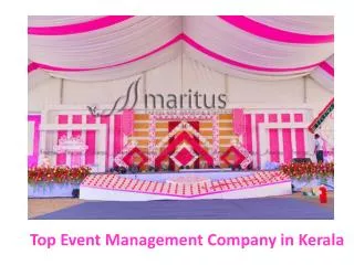 Event Management Companies in Kerala