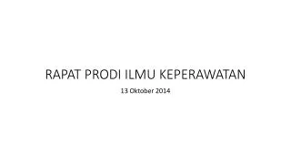 rapat prodi ilmu keperawatan