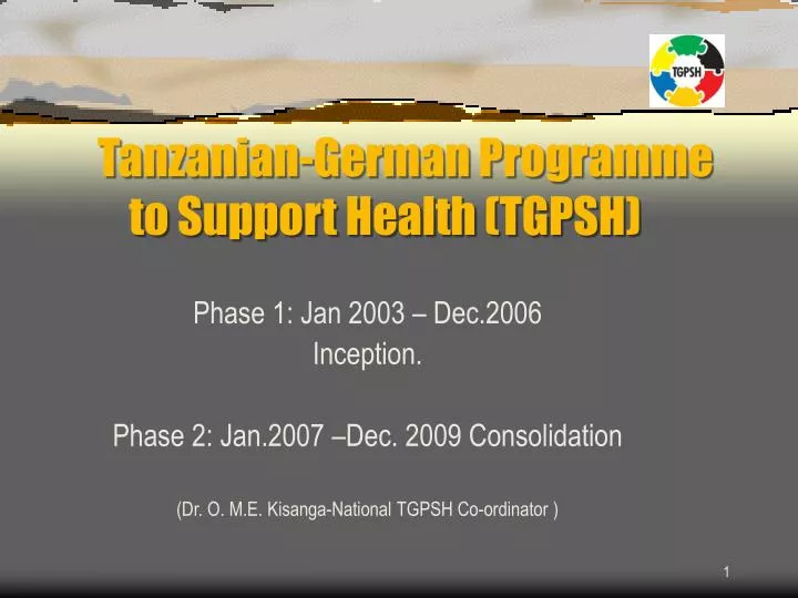 tanzanian german programme to support health tgpsh