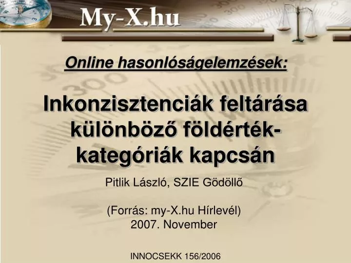 online hasonl s gelemz sek inkonzisztenci k felt r sa k l nb z f ld rt k kateg ri k kapcs n