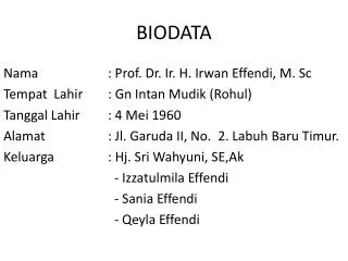 biodata