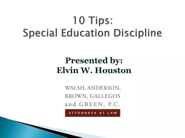 10 tips special education discipline