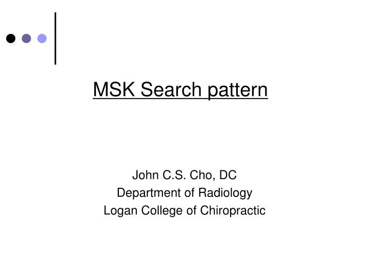 msk search pattern