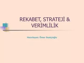 rekabet stratej ver ml l k