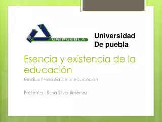 esencia y existencia de la educaci n