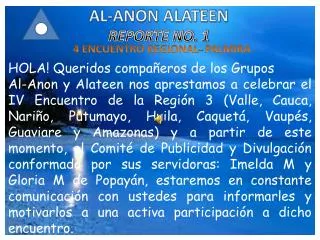 al anon alateen reporte no 1
