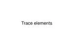 Trace elements - slide 1
