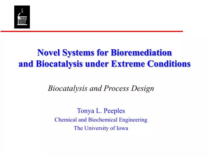 novel systems for bioremediation and biocatalysis under extreme conditions