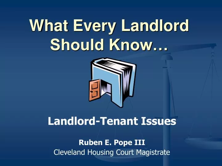 what every landlord should know