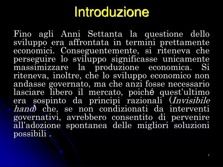 introduzione