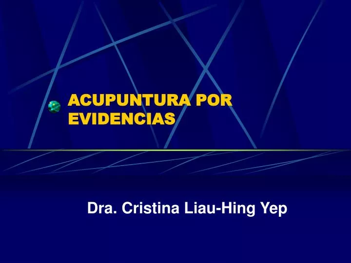 acupuntura por evidencias