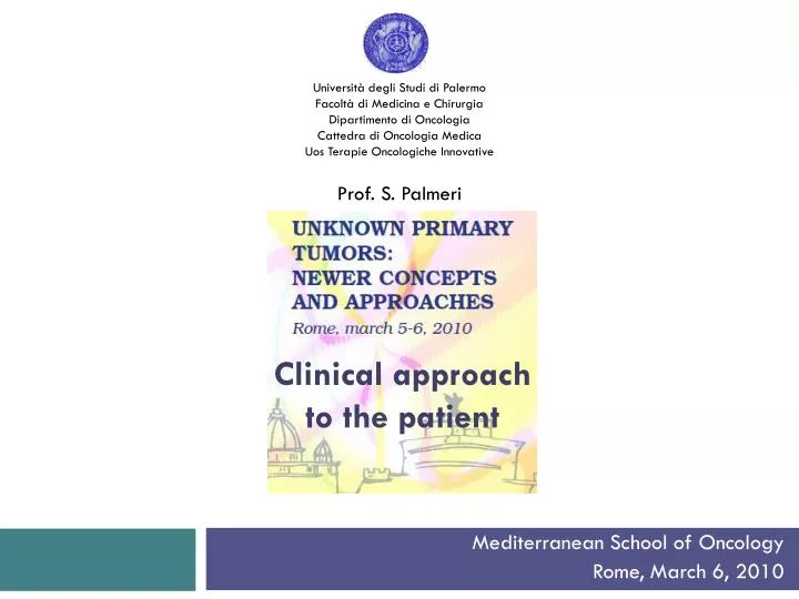 clinical approach to the patient