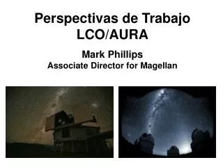 Perspectivas de Trabajo LCO/AURA