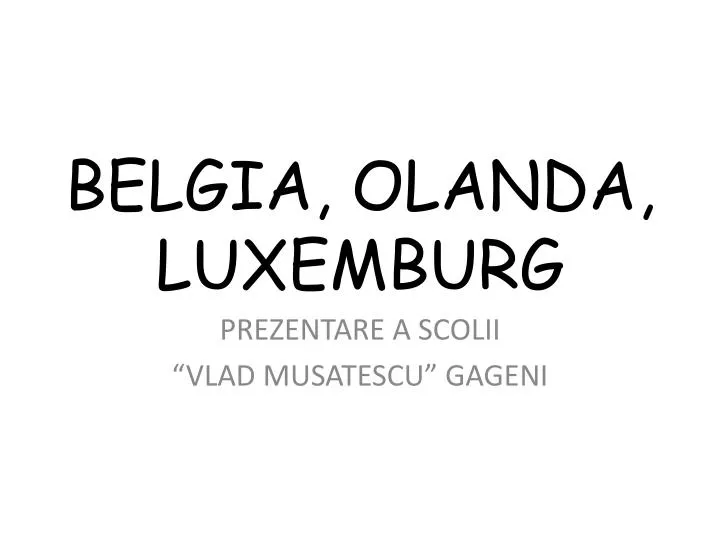 belgia olanda luxemburg