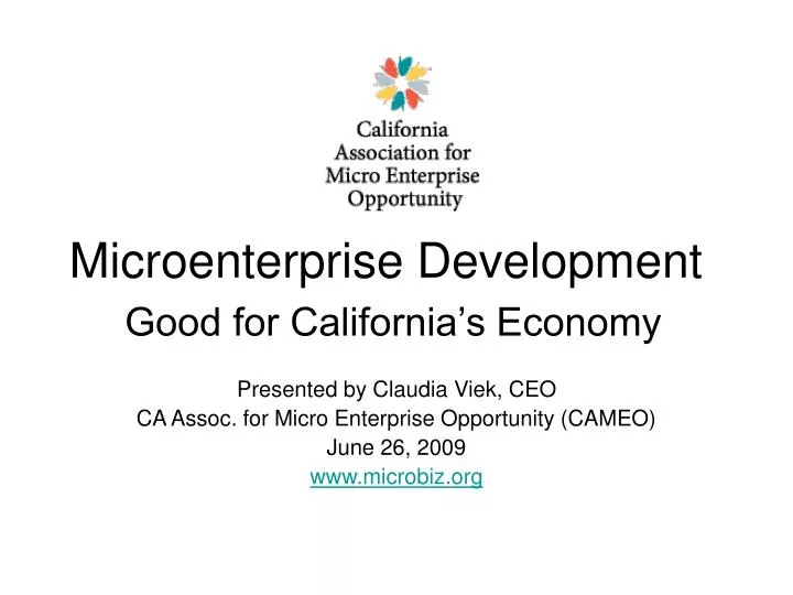 microenterprise development good for california s economy