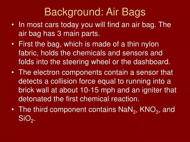 background air bags