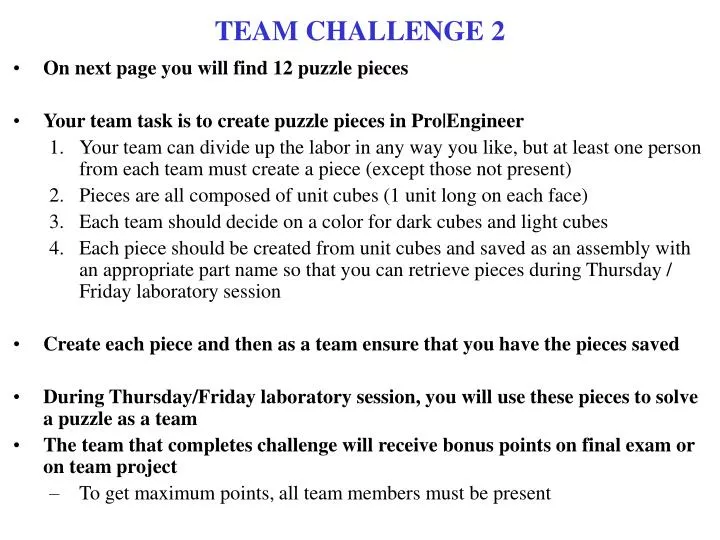 team challenge 2