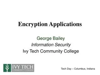 Encryption Applications