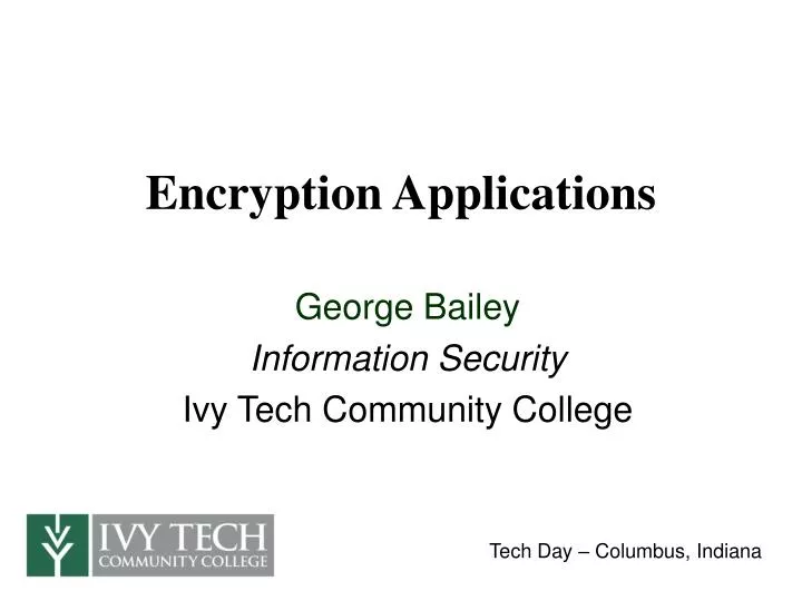 encryption applications