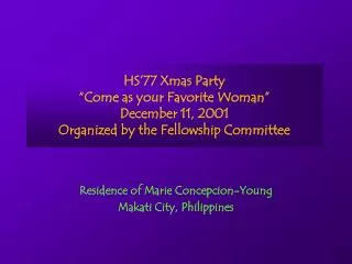 Residence of Marie Concepcion-Young Makati City, Philippines