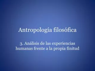 antropolog a filos fica