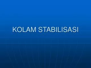 kolam stabilisasi