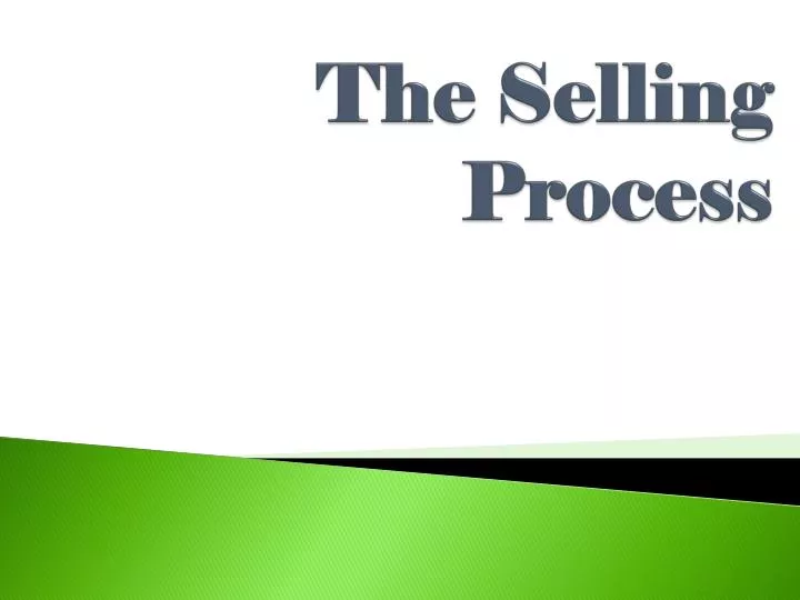 the selling process