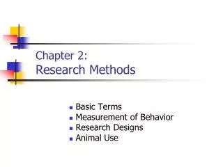 Chapter 2: Research Methods