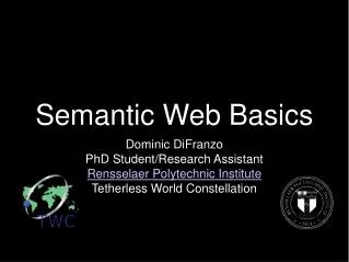 Semantic Web Basics