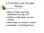 Understanding Friction and Circular Motion: Forces at Play - slide 1