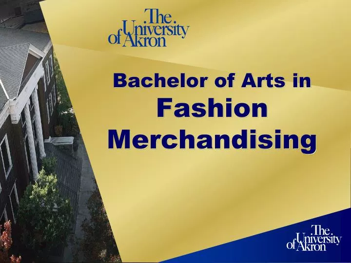 bachelor of arts in fashion merchandising