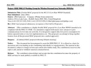 Project: IEEE P802.15 Working Group for Wireless Personal Area Networks (WPANs)