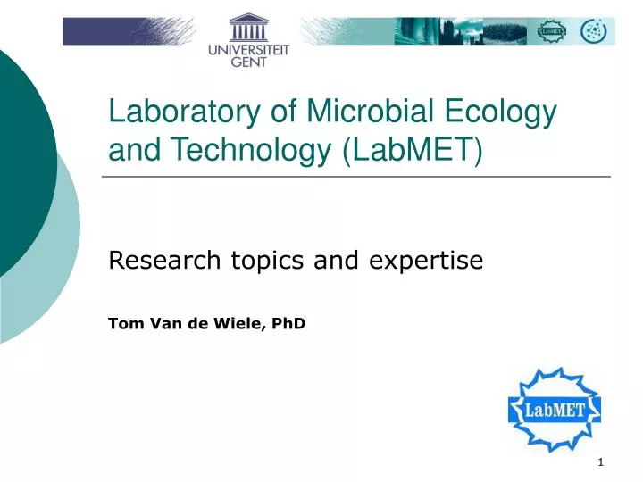 laboratory of microbial ecology and technology labmet