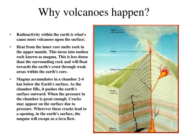 why volcanoes happen