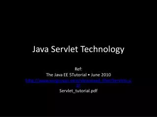 Java Servlet Technology