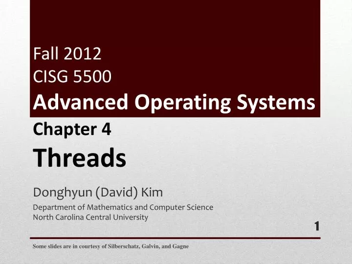 fall 2012 cisg 5500 advanced operating systems