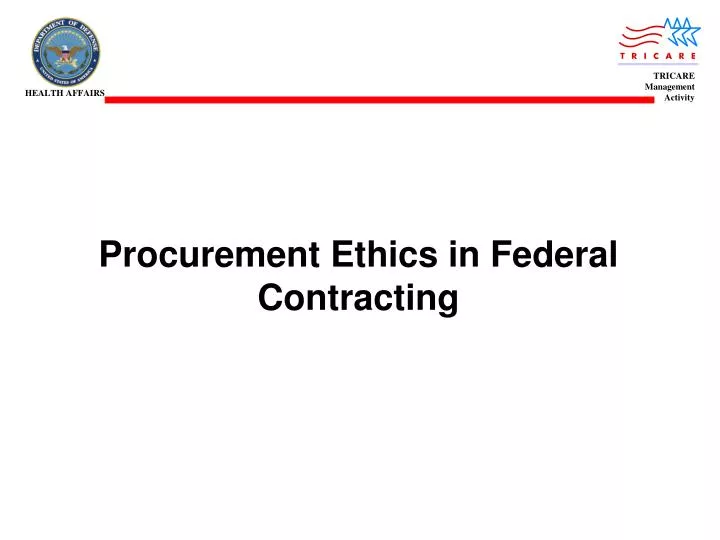 procurement ethics in federal contracting