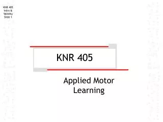 KNR 405