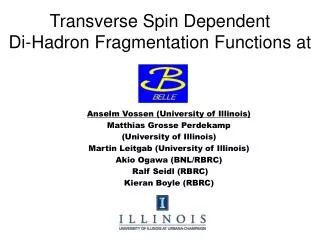 Transverse Spin Dependent Di-Hadron Fragmentation Functions at