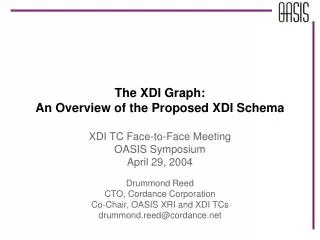The XDI Graph: An Overview of the Proposed XDI Schema