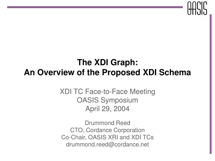 the xdi graph an overview of the proposed xdi schema