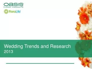 Wedding Trends and Research 2013