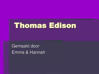 thomas edison
